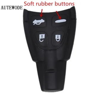 

AUTEWODE NEW Remote Car key shell For SAAB 9-3 9-5 2003 2004 2005 2006 2007 2008 2009 2010 Soft buttber pad FOB CASE 10PCS