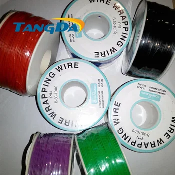 

Tangda aviation OK line P/N B30-1000 FEEP UL1423AWM 30AWG UL1423 220M 650ft Silver-Plated wire wrapping Cable orange gray white