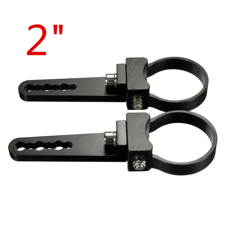 One Pair 2 inch Mount Bracket Clamps Bumper LED Light Bar Roll Cage For