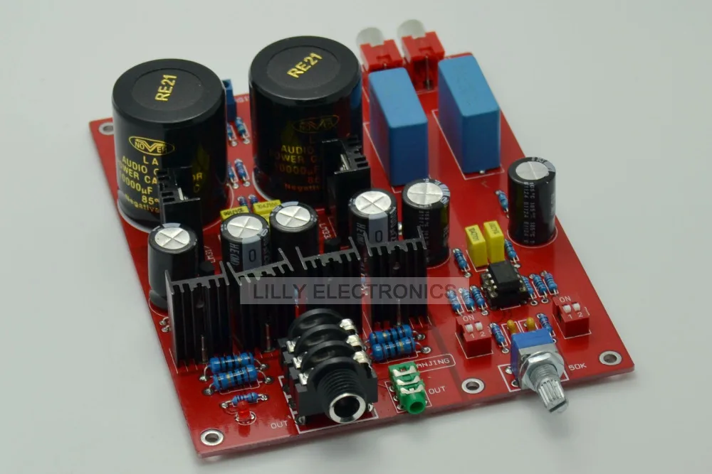 Headphone Amplifier BD139 BD140 LM833 Lehmann LM317 LM337 NOVER10000UF/35v*2