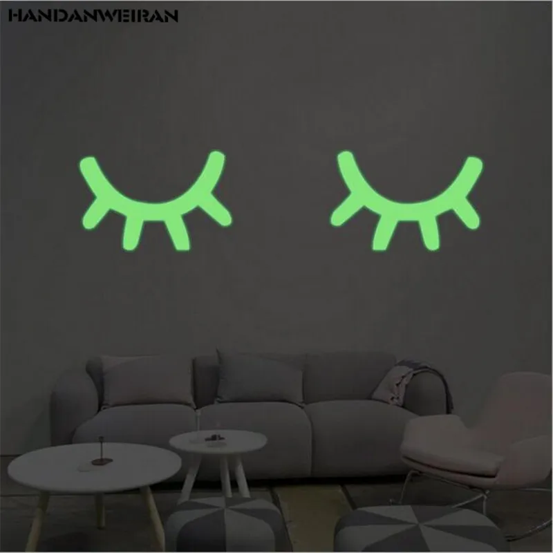 2PCS=1LOT Glow in the dark Environmental eyelash luminous switch