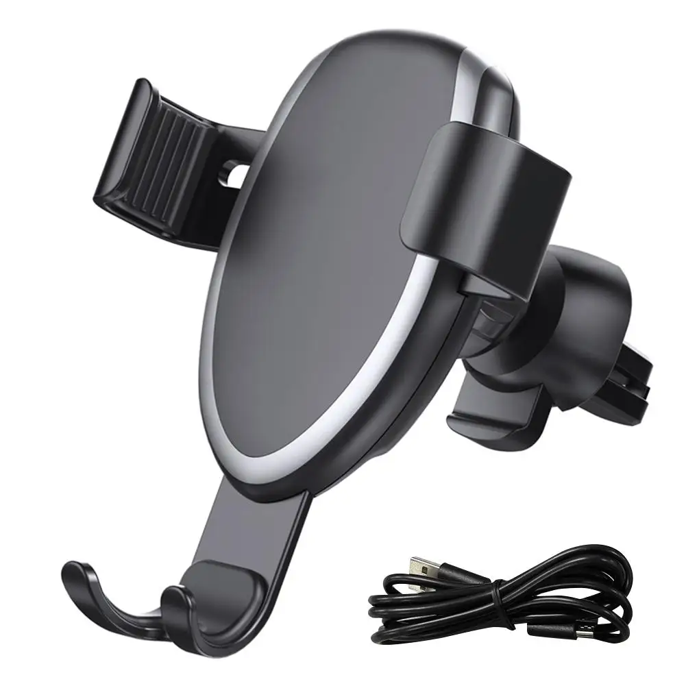 

Car Wireless Charger Mount Auto-Clamping Adjustable Gravity Air Vent Phone Holder 7.5W Fast Charging Compatible Wholesale