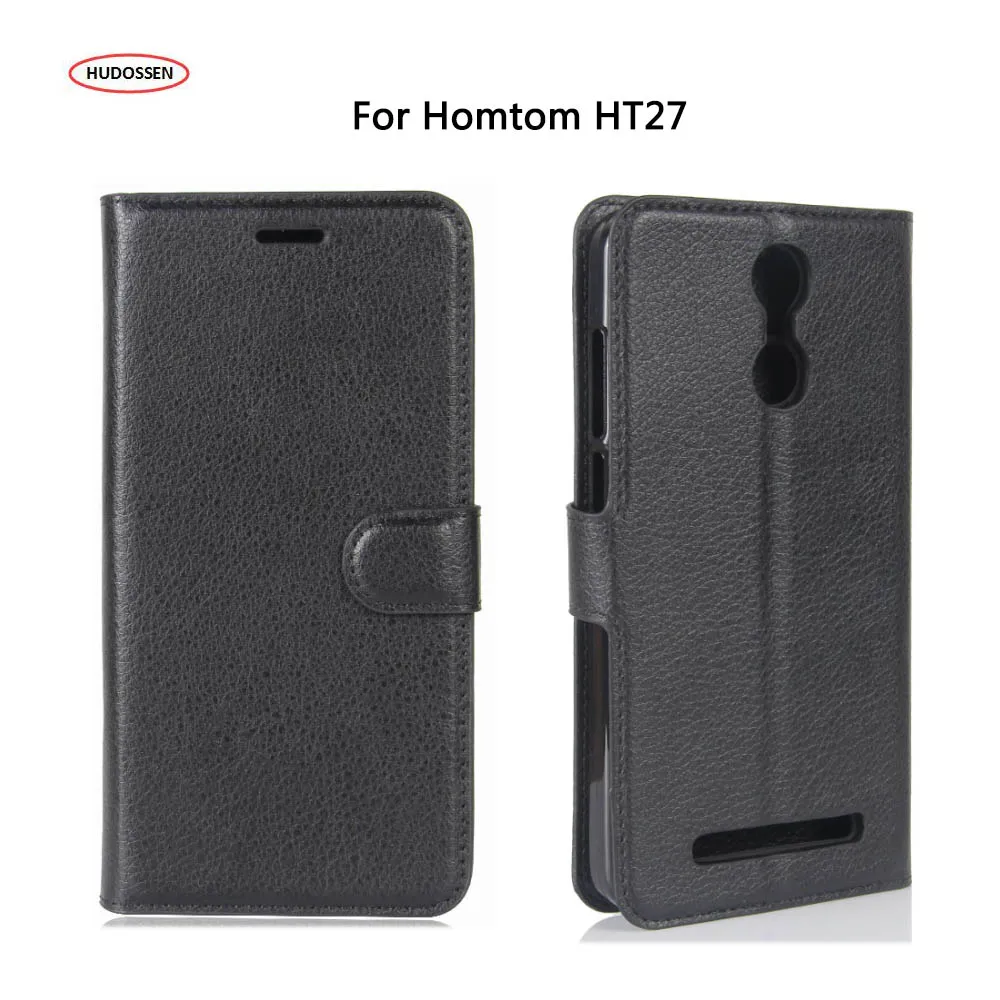 HUDOSSEN For Doogee HomTom HT27 Case 2017 New Fashion Luxury Flip PU Leather Silicon Phone Cases Accessories | Мобильные телефоны и
