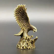 Китайская Изысканная медная маленькая статуя орла и змей