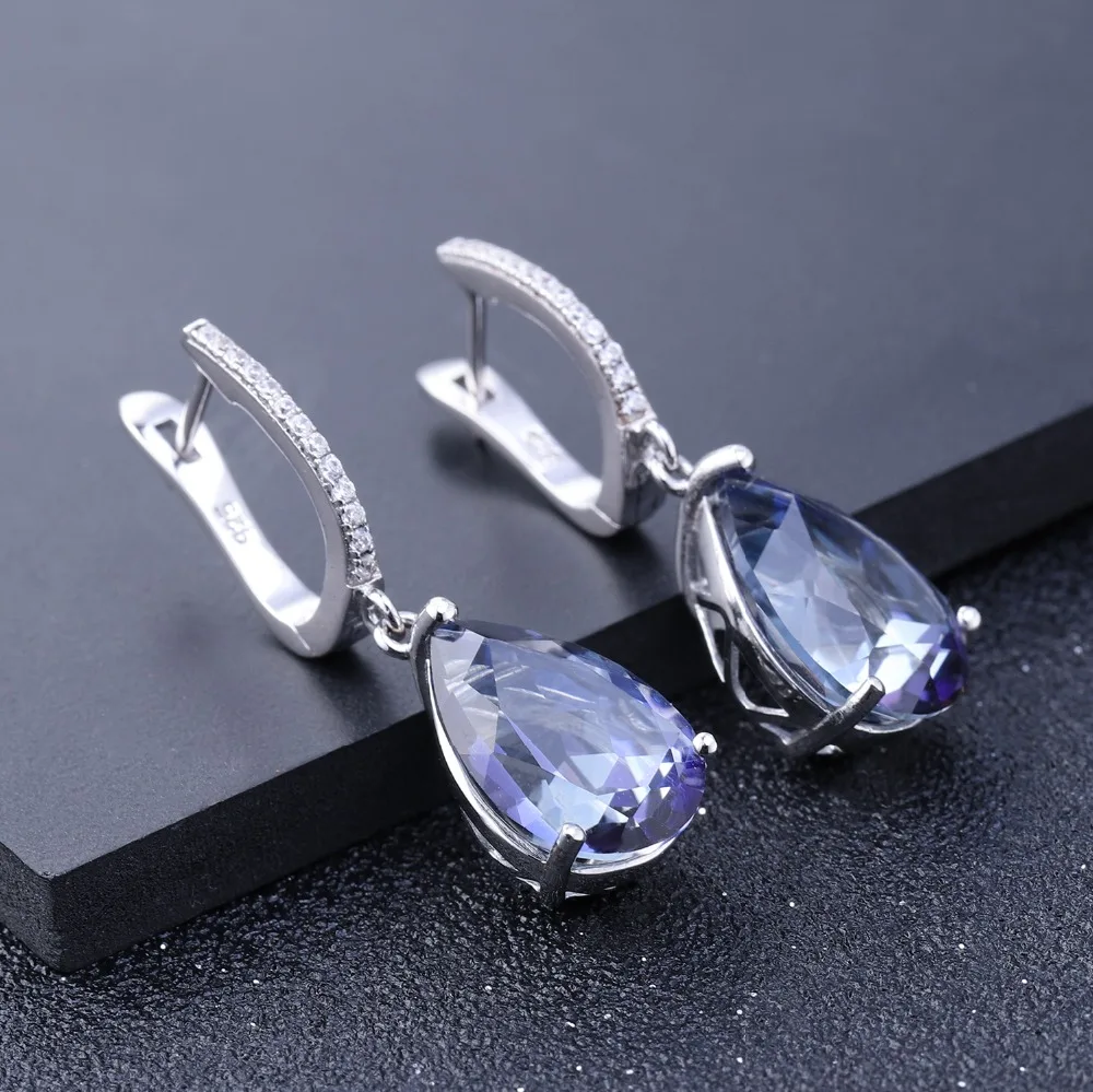 GEM'S BALLET 10.44Ct натуральный Iolite голубой цвет мистический кварцевый камень 925 тонкие