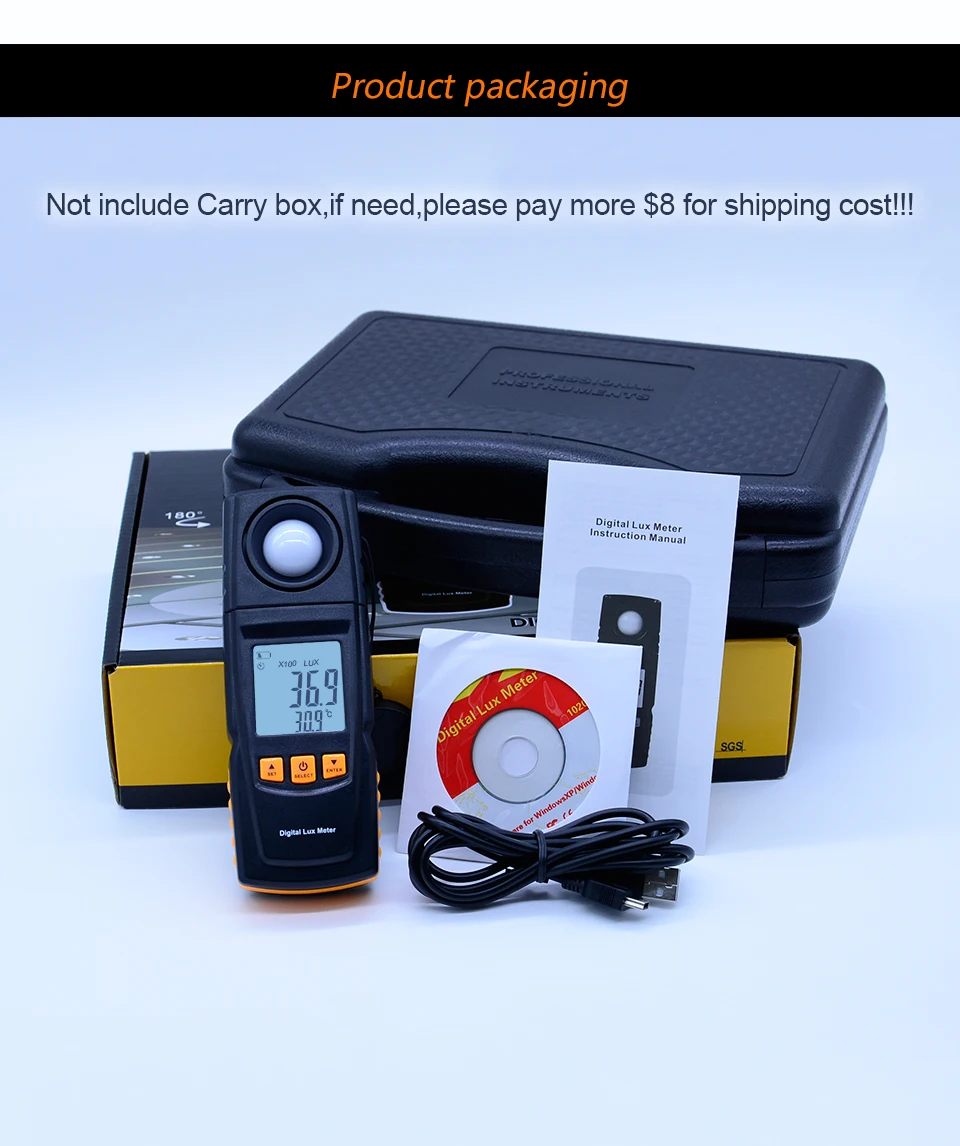 Benetech Gm10 Digital Lux Meter 0 0 000 Lux Illuminance With Backl Jg Superstore