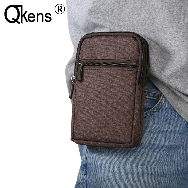 

Denim Leather Phone Bag Belt Clip Pouch Waist Purse Case For Xiaomi Redmi 2A 3S Pro 4A 4X 5 Plus 5A Zipper Fanny Pack Cover 6.3"
