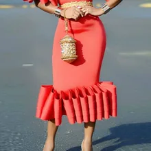 Летняя юбка с оборками с завышенной талией оверсайз красная розовая юбка для женщин винтажные женские юбки женская одежда saia saias falfaldas falda