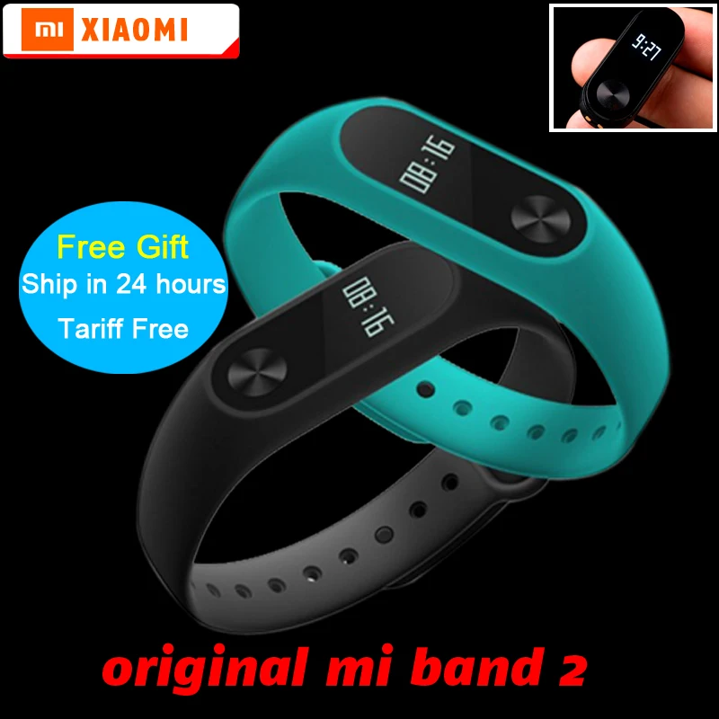 In Stock Original Xiaomi Mi Band 2 Miband Band2 Wristband Bracelet With Smart Heart Rate Fitness