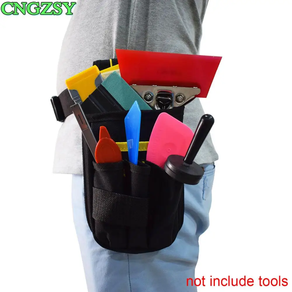 CNGZSY оконный скребок, сумка-Оксфорд, замша, скребок из шерсти, виниловый нож, нейлоновые перчатки, автомобильная наклейка, инструменты для обертывания K21