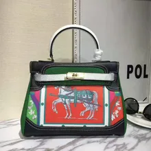 Designer Handbags Paris And Get Free Shipping On Aliexpress Luxury Paris France Brand Women Genuine Cow Leather Handbag Horse Print Graffiti Platinum Bag Famous Designer
