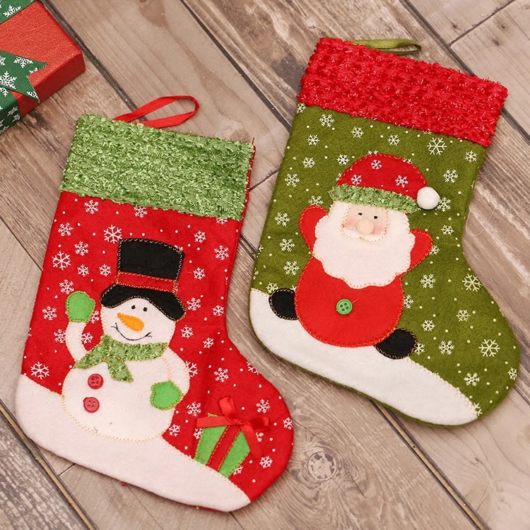 1Pcs /Lot Personalized Small Felt Christmas Stockings Collection for