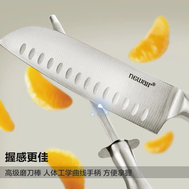  Full Stainless Steel Kitchen Knife Set Household Multifunctional Chop Bone Cut Meat Vegetable Parin - 32785455097