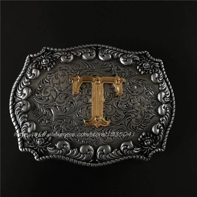 Retail High Quality Letter Series Buckles Fashion Letter T Belt Buckle