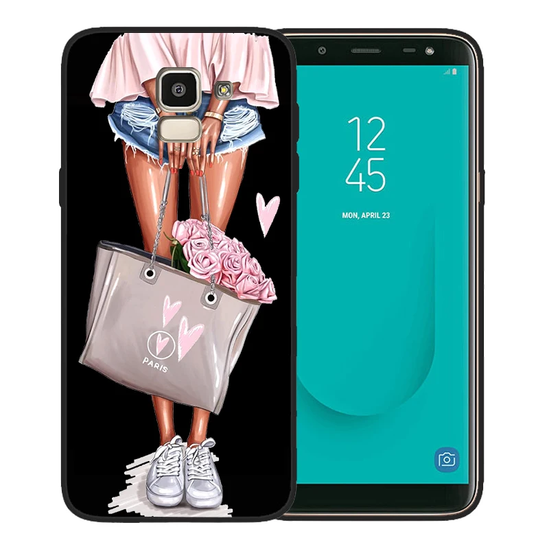 Чехол для телефона Samsung Galaxy S10, чехол s8, S7, S9, J7, J4, J6, J8 Plus, Note 8, 9, коричневый цвет, мама, ребенок, мышь, супер мама, девочка, Etui, чехол - Цвет: 13