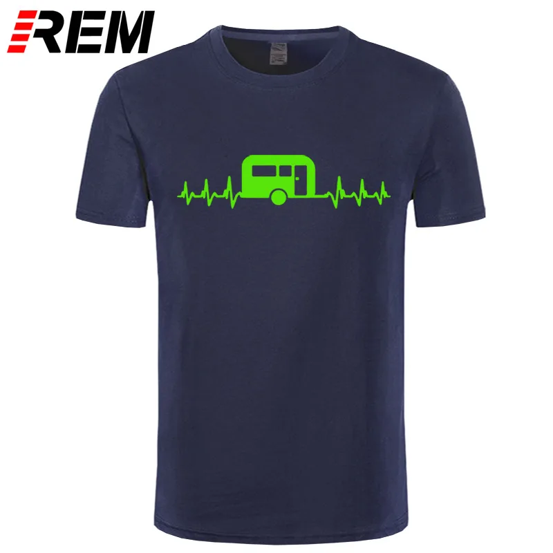 Harga REM Karavan Yang Di Saya Detak Jantung T Shirt Campinger Caravan T Shirt UK GRATIS P   P T Shirt untuk Pria Boy Lengan Pendek Keren Tees