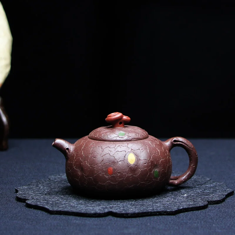 

90mL Infinite gem Small Tea maker Yixing Zisha Teapot handmade Purple Clay teapot boiling water tea kettle Oolong tea pot