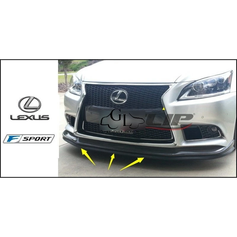 Дефлектор губ для бампера Lexus RC F 350 300h 2014 ~ Onwork передний спойлер юбка с защитой от