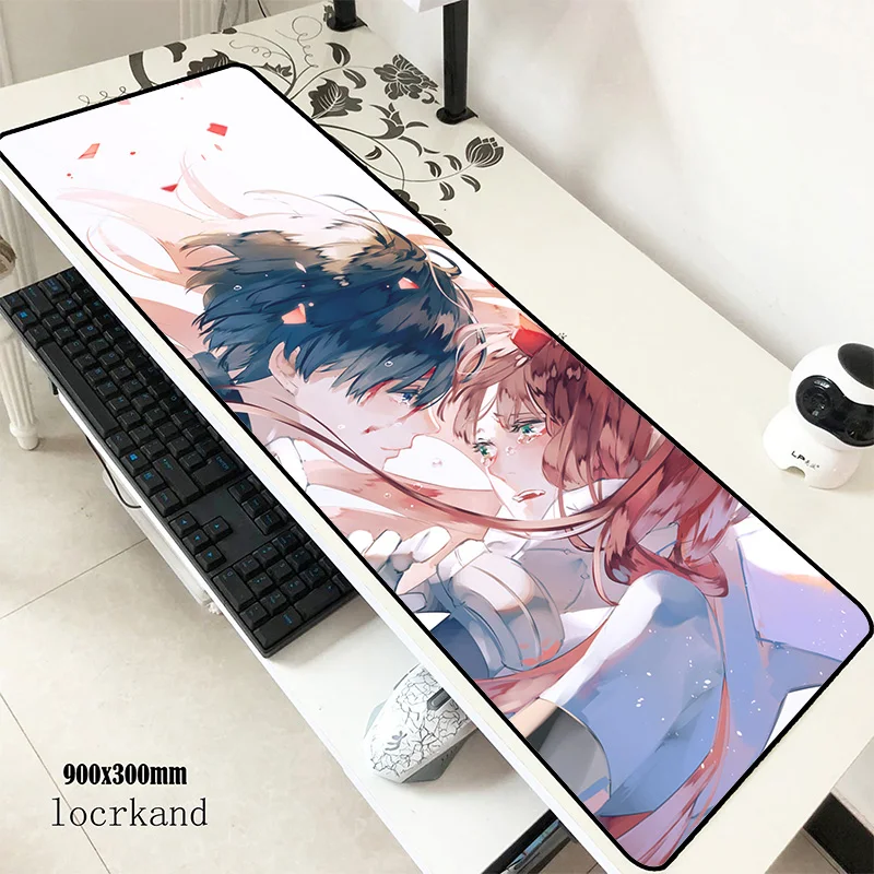 Дарлинг в франкс коврики 900x300x3 мм подарки игровой коврик для мыши Клавиатура коврик для мыши лучшие аксессуары для геймеров коврик для мыши