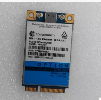 Carte WIFI sans fil, Module HSDPA GPS, pour Option GTM382 mo0402 Mini PCEIe pci-express 2G 3G WWAN WLAN