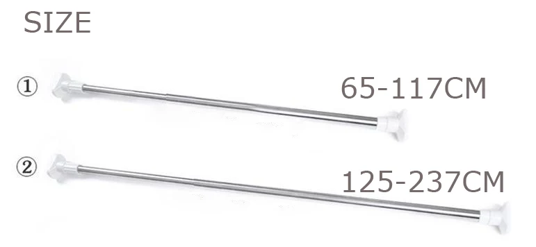 Новая Натяжная штанга, выдвижная, для ванной комнаты, для душевой занавески, телескопическая штанга, рельсовая штанга, сделай сам, регулируемый 17-9" инструмент