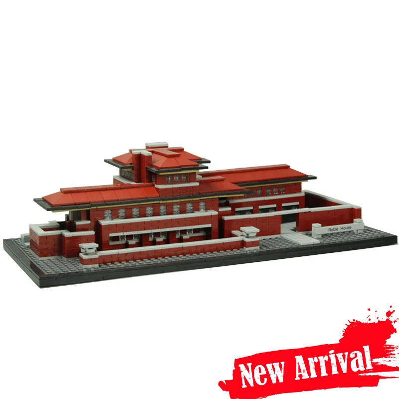 

IN STOCK LEPIN 17007 2326Pcs Genuine Architecture Series The Robie House Set Educational Building Blocks Bricks Toys Model 21010