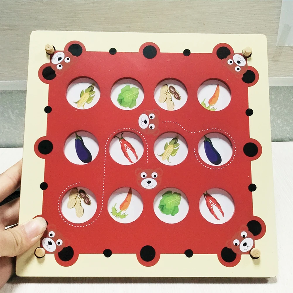 Memory Games Hot Classic Block font b Toy b font Fun Block Board Game Montessori Wooden