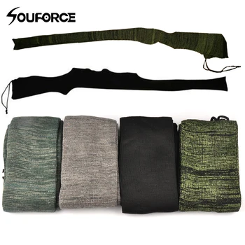 

4 Color Rifle Knit Air Gun Sock 54" Polyester Silicone Treated Rifle Protector Shotgun Cover Case Storage Sleeve Firearm Fabric