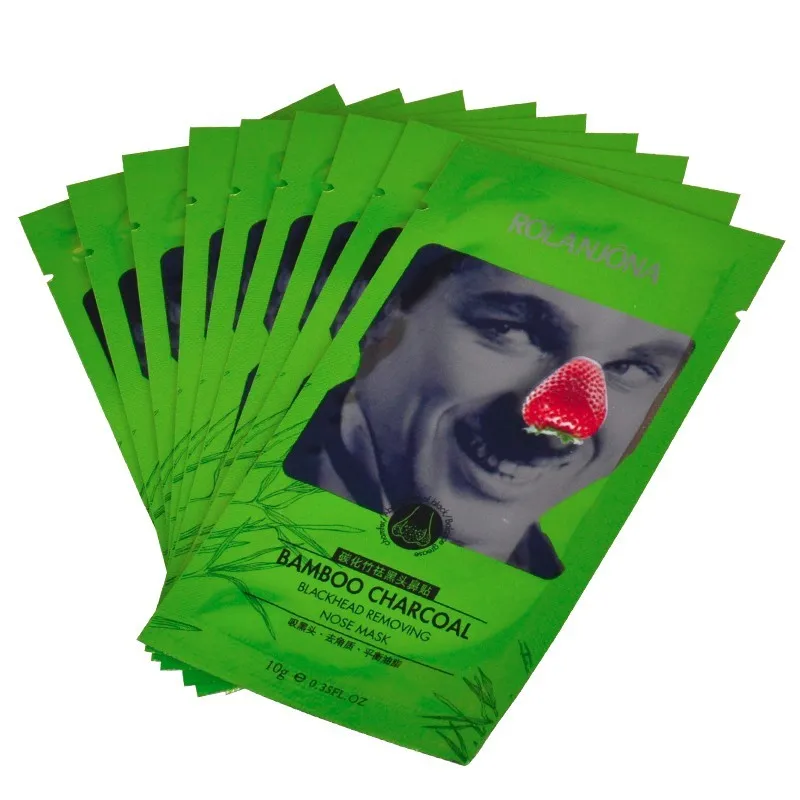 10 pcs/box Bamboo Charcoal Blackhead Remover Deep Cleaning Nose Paste