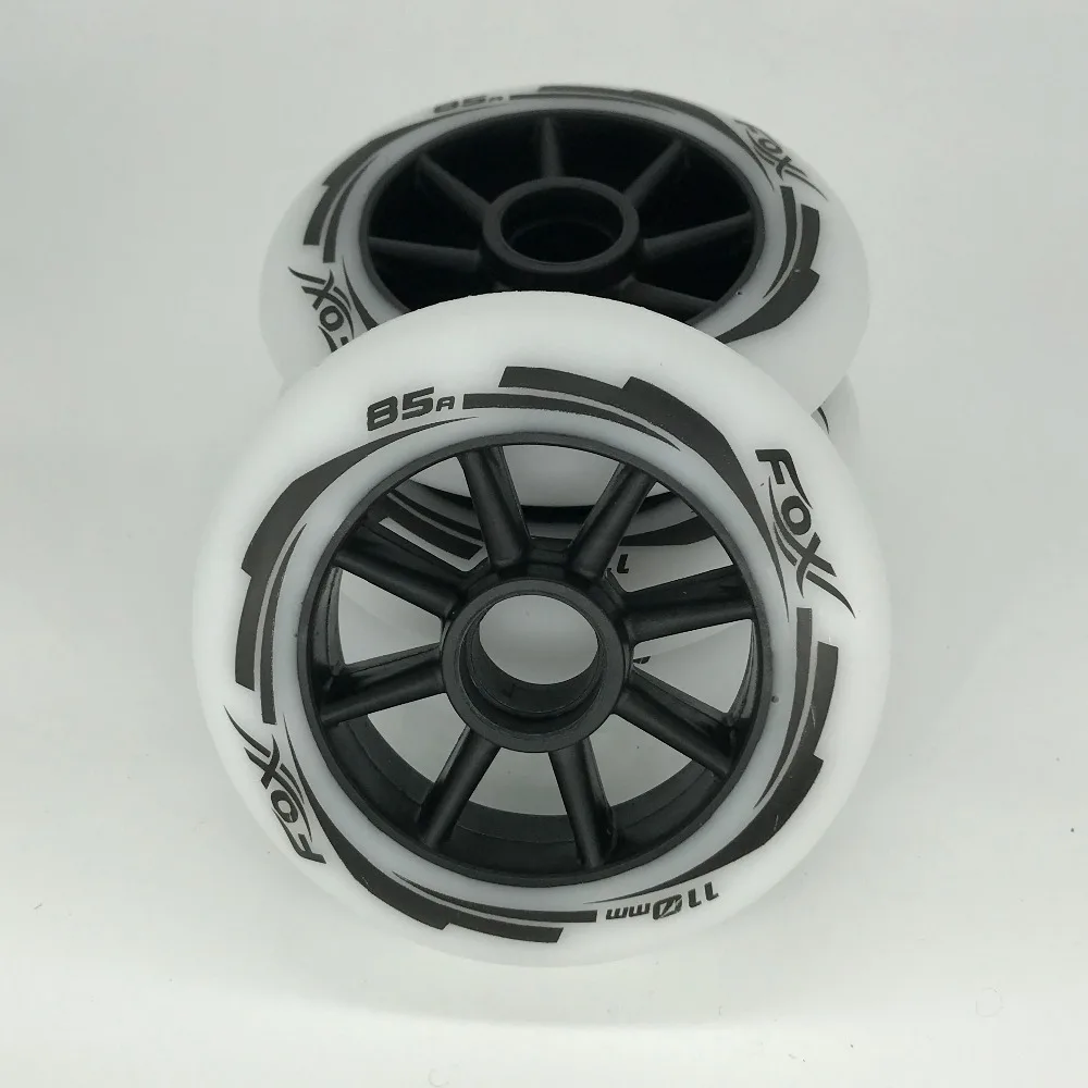 2 Piece 85A 110mm 100mm Speed Inline Skates Replacement Wheels PU Wear