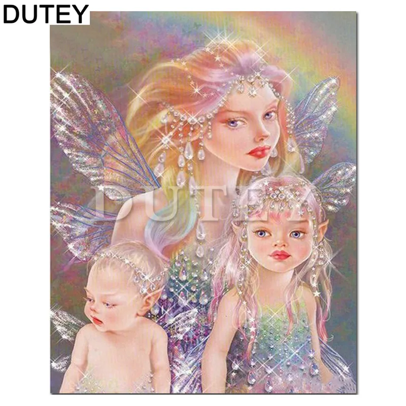 

Full Square/Round Drill 5D DIY Diamond Painting"Angel"Mosaic Stitch Diamond Embroidery Home Decor Gift HYY
