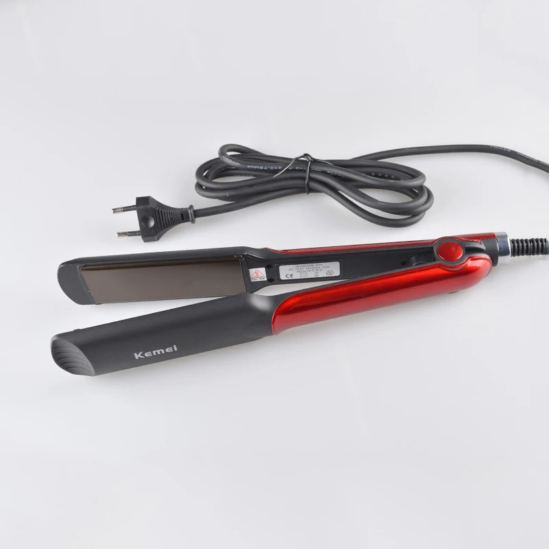 Alisador de Cabelo em Cerâmica Ferro do Cabelo Liso do Cabelo Profissional Endireitar Curler Steamer Vapor Ferro Costura Hair Styling Ferramenta Km531 10 Ferro Liso Do Cabelo Costura Hair Styling Ferramenta
