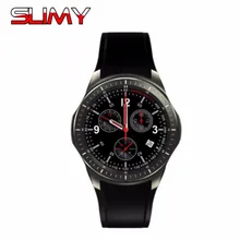 Slimy DM368 спортивные Смарт-часы-телефон с MTK6580 ОС Android 3g WI-FI gps сердечного ритма, активно-матричные осид, Дисплей 4 ядра Смарт-часы с Bluetooth