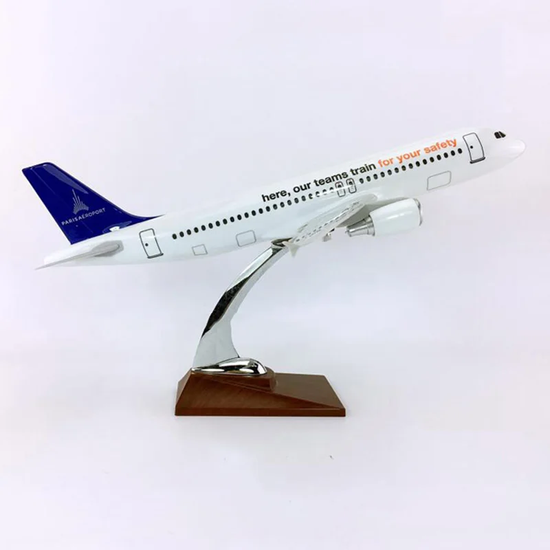 

36CM 1:100 Airbus A320-200 Model AEROPORTS DE PARIS Airlines with Base Alloy Aircraft Plane Collection Display or Child Kid Gift