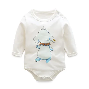

100% Cotton Baby Bodysuit White Autumn Newborn Cotton Body Baby Long Sleeve Underwear Infant Boy Girl Pajamas Clothes baby