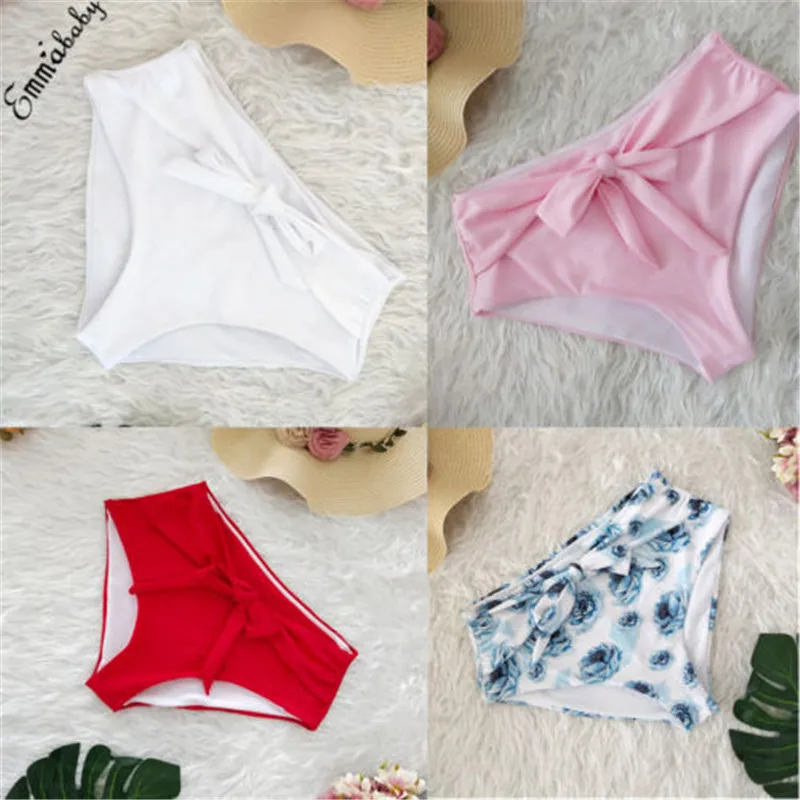 High Waist Panties For Women Bottoms Two Piece Separate Women Swimsuit Shorts Solid Bathing Suit Underwear Women Beach Swim Pant