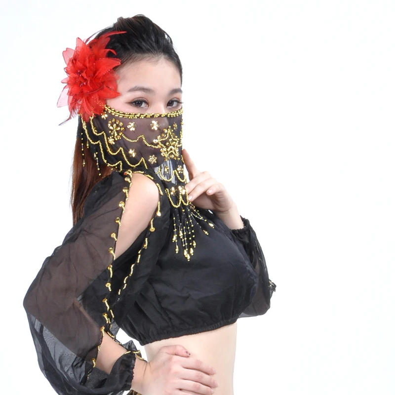 Chiffon Veils Belly Dance Scarf Neckerchief Hijab Tribal VOILE Bollywood Costume 