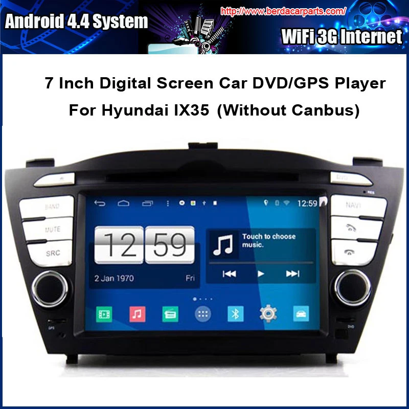 

Android Car DVD Video Player For Hyundai IX35 TUCSON 2010 GPS Navigation Multi-touch Capacitive screen,1024*600 high resolution.