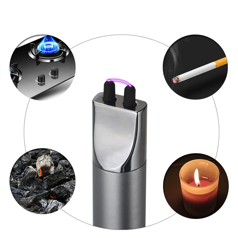 New Usb Rechargeable Arc Plasma Lighter for Kitchen and BBQ Cigarette