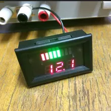 12V ACID Lead Battery Charge Level Indicator Battery Tester Lithium Battery Capacity Meter LED Tester Voltmeter Dual Display