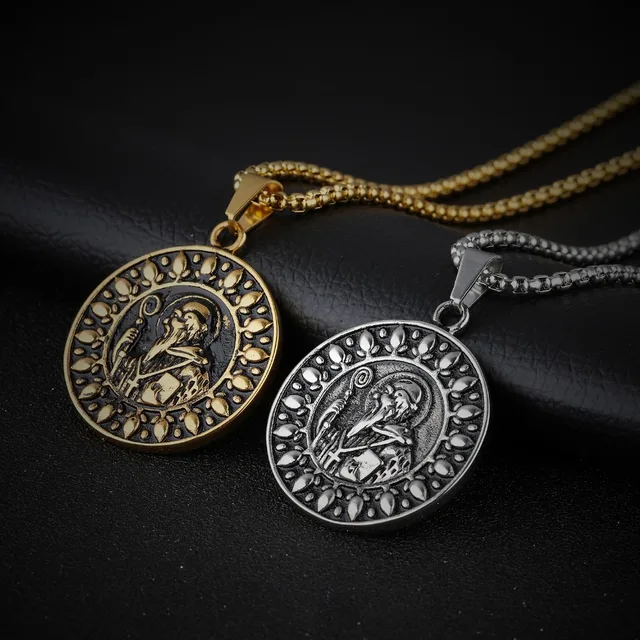 Buy Men's religious Necklace Jewelry Stainless Steel