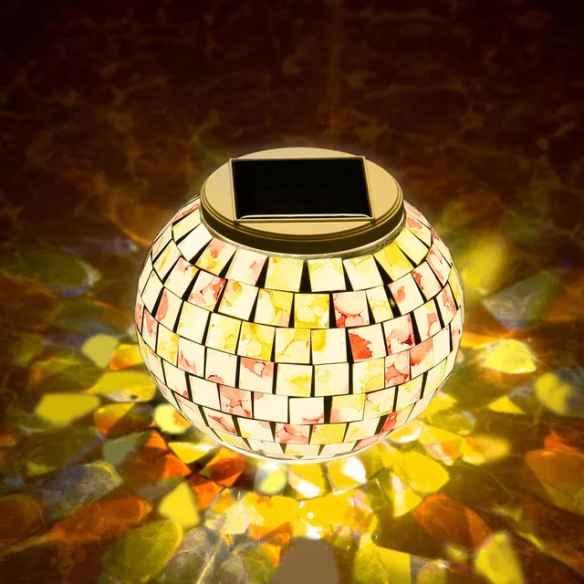 

LEDGLE Solar Night Light Beautiful Ceramic Lamp High Quality Birthday Gift Solar Panel Outdoor IP65 Waterproof Indoor Lights Hot