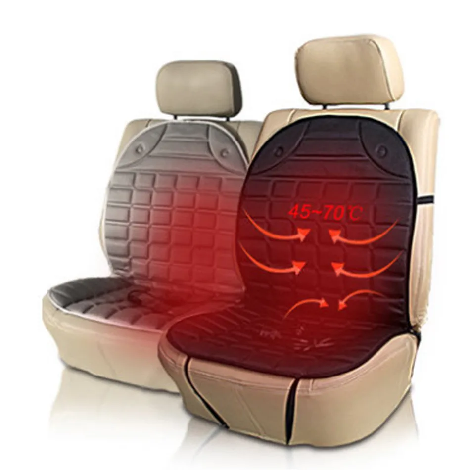 Car Heated Seat Cushion Cover Auto 12V Heating Heater Warmer Pad Winter