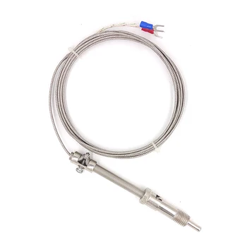 

K/E Shielded Wire Pressure Spring Thermocouple Temperature Sensor Probe Temperature Line