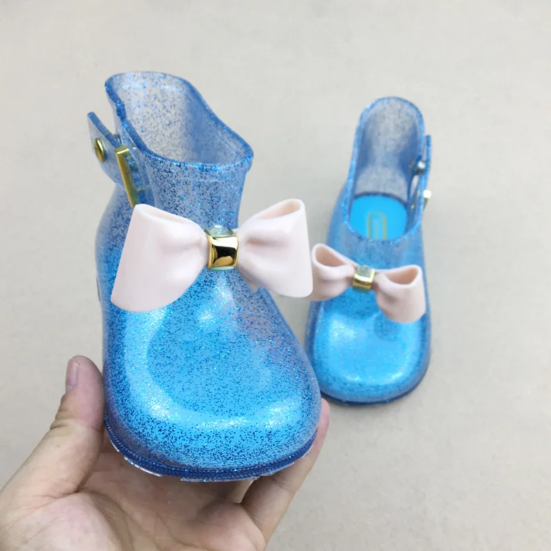 

Bowknot rain boots children girl princess waterproof boots skid resistance shoes