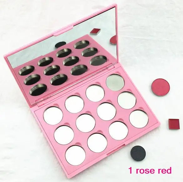 free shipping 12 grid eye shadow / lipstick pressure plate empty box ( mirror magnet and aluminum plate) | Красота и здоровье
