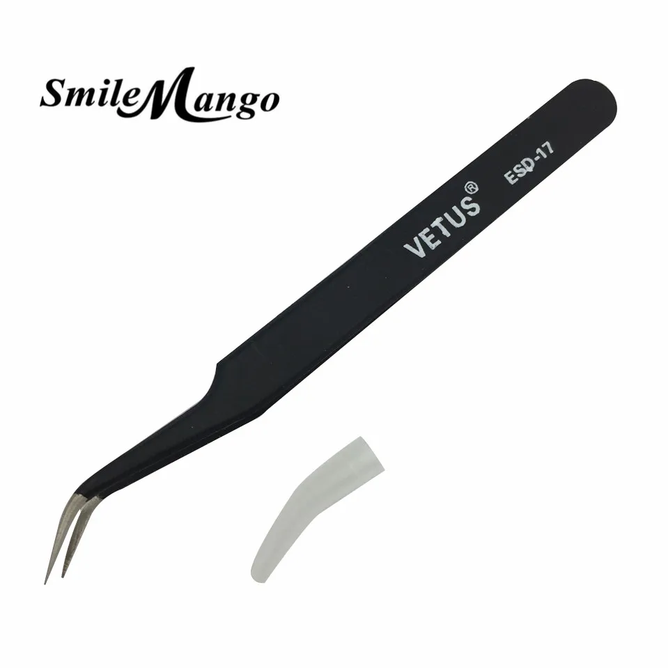 

Original Factory Outlet VETUS BGA Precision Electrostatic Tweezers ESD-17 Stainless Steel Anti-static Tweezers Free Shipping