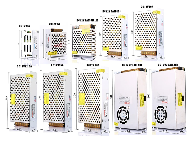 JC мощность AC110V 220V к DC12V 10A 120W адаптер питания трансформатор напряжения источник питания для Светодиодный ламповый трансформатор