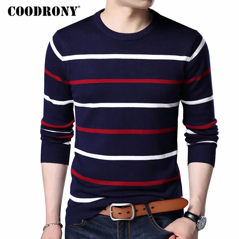 COODRONY O Neck Pullover Men Brand Clothing 2017 Autumn Winter New Arrival Cashmere Wool Sweater Men
