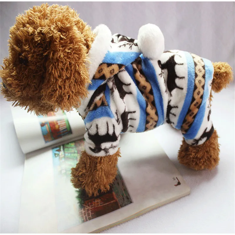 The-New-Autumn-And-Winter-Snowflake-Soft-Fleece-Dog-Clothes-Pet-Dog-Dress-Pattern-Coral-Velvet(6)